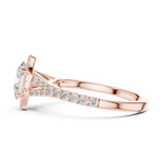 Gold Ring DDLR-910, Rose Gold, view 3