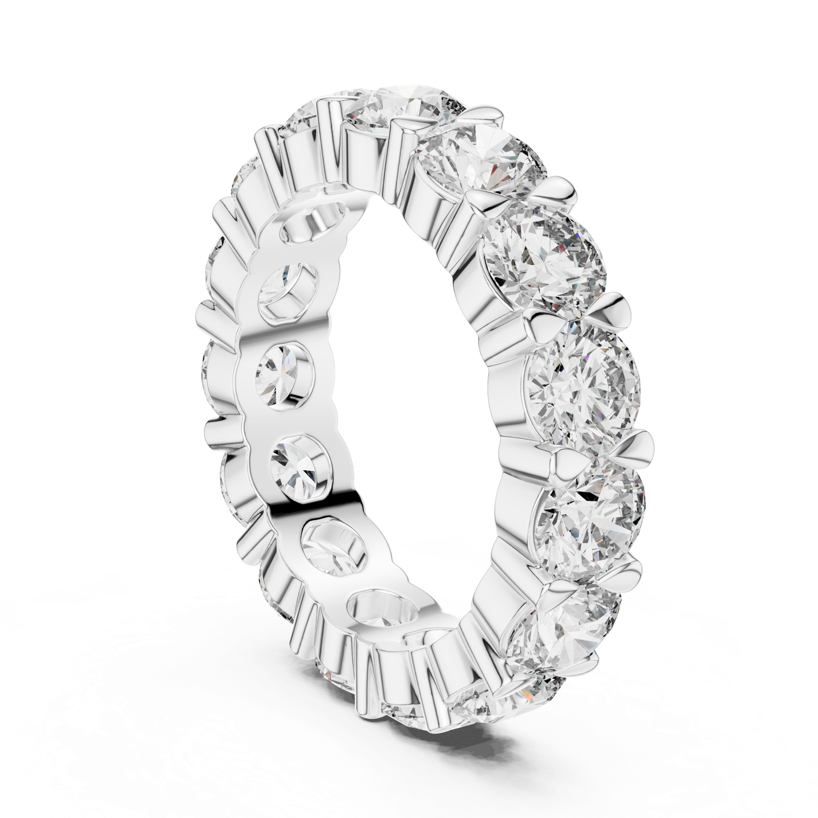 Gold Ring LR-0040, White Gold, view 1