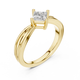 Gold Ring DDLR-527, Yellow Gold, view 2