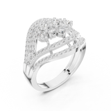 Gold Ring DDLR-763, White Gold, view 2