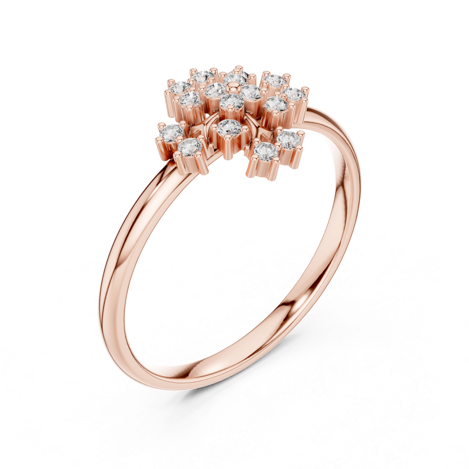 Gold Ring Ledis Ring, Rose Gold, view 2
