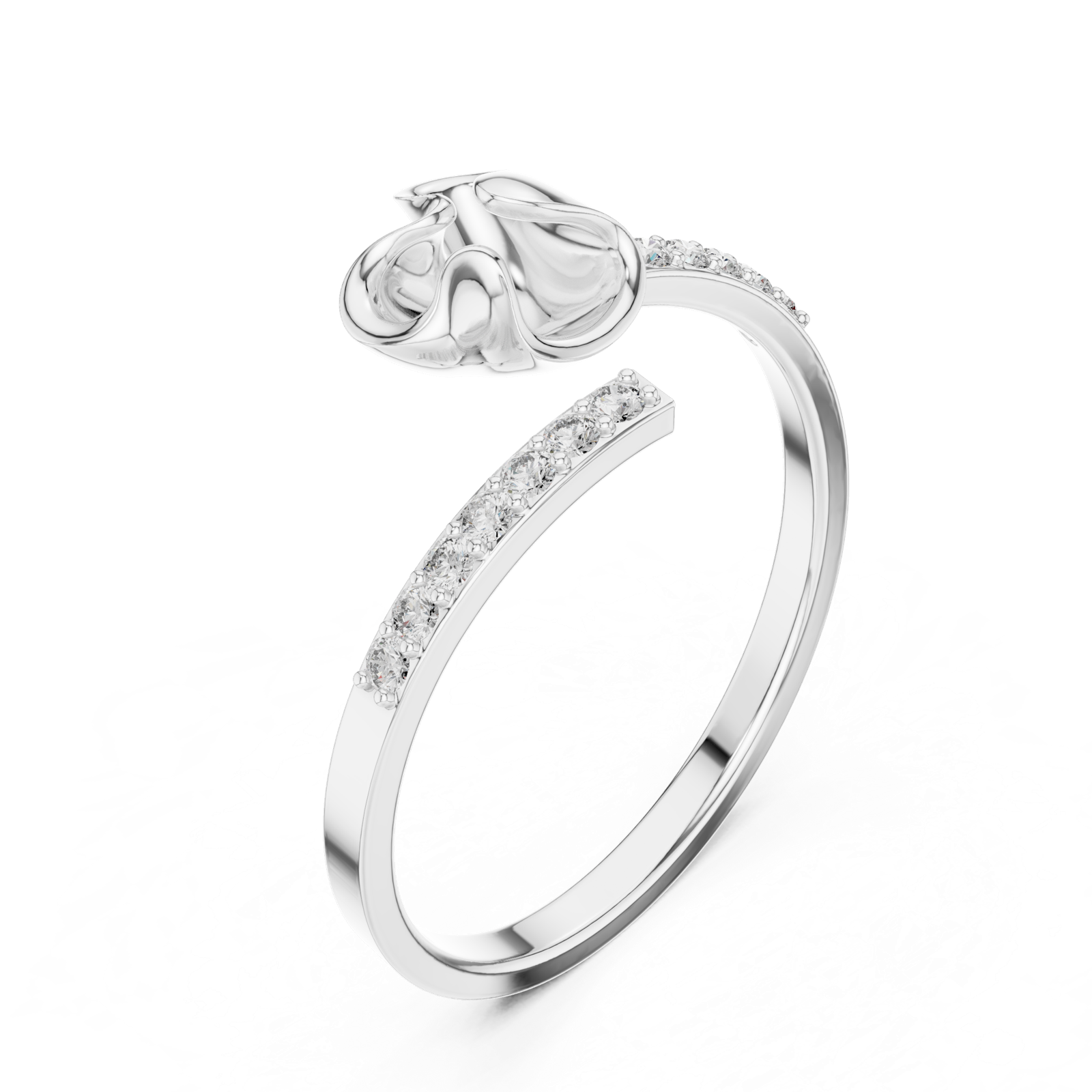 Gold Ring 1 (251), White Gold, view 2