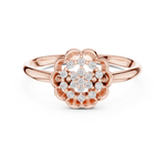 Gold Ring LR-01 (99), Rose Gold, view 4