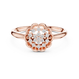 Gold Ring LR-01 (99), Rose Gold, view 4