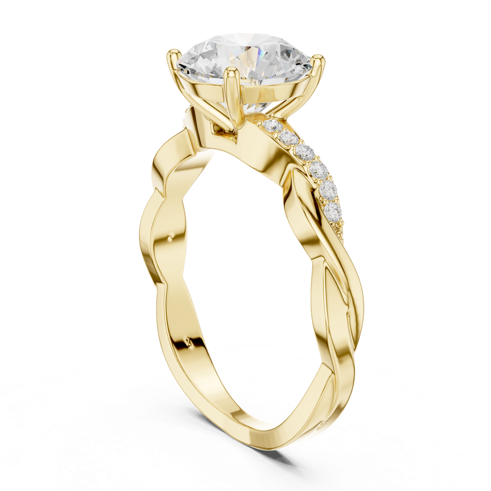 Gold Ring DDLR-816, Yellow Gold, view 1