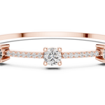 Gold Bracelet GLBR-0026, Rose Gold, view 4