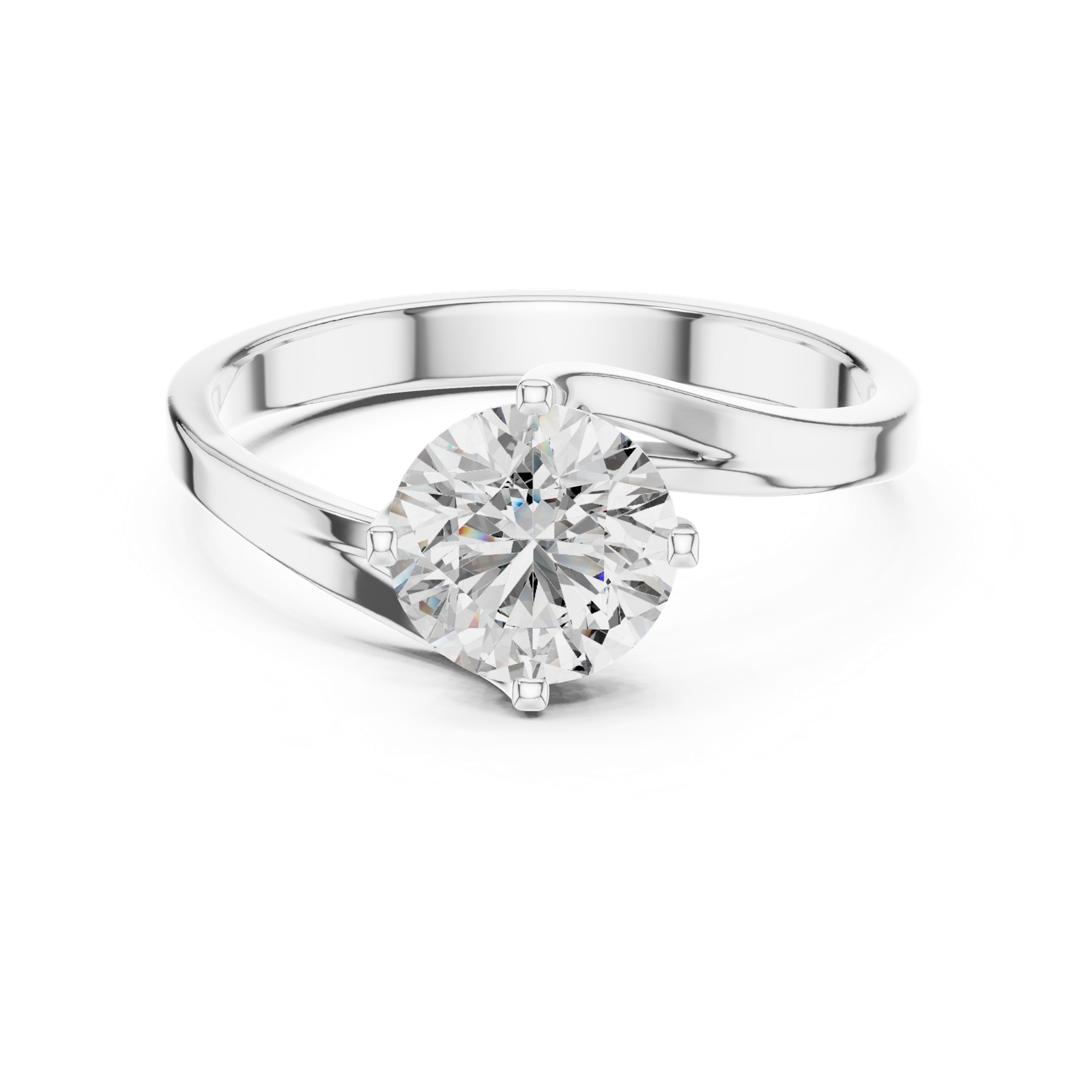Gold Ring LR-0013, White Gold