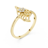 Gold Ring DR-6229, Yellow Gold, view 2