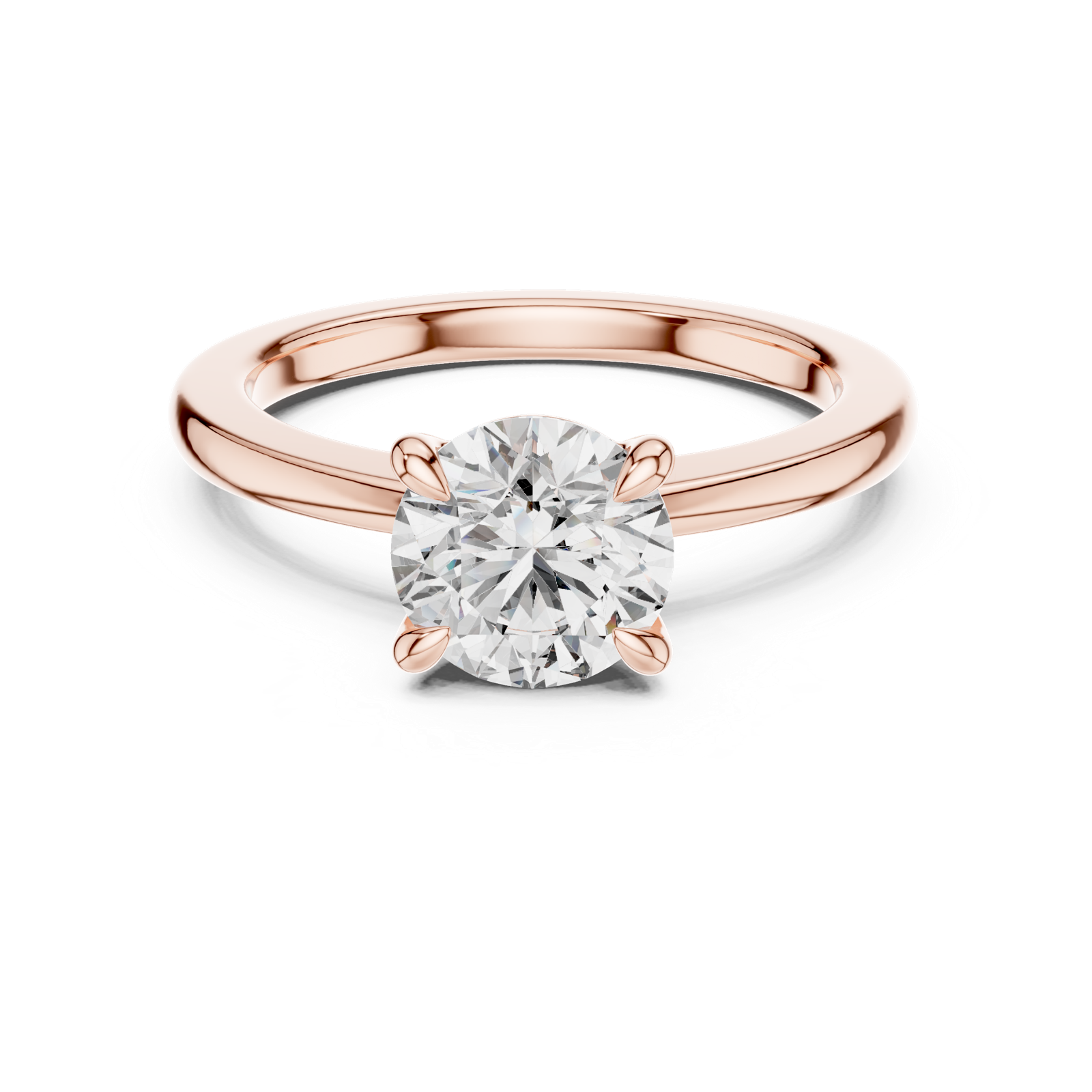 Gold Ring DDLR-032, Rose Gold, view 4