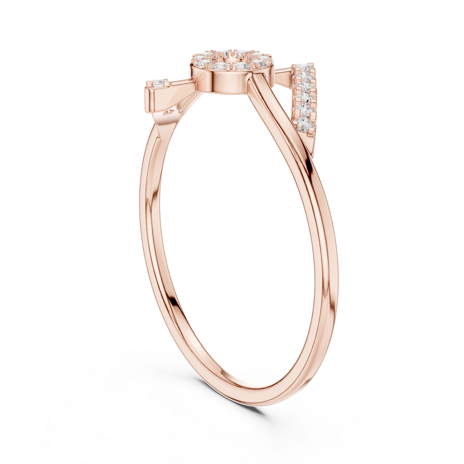 Gold Ring HLR-202, Rose Gold