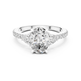 Gold Ring DDLR-184, White Gold, view 4