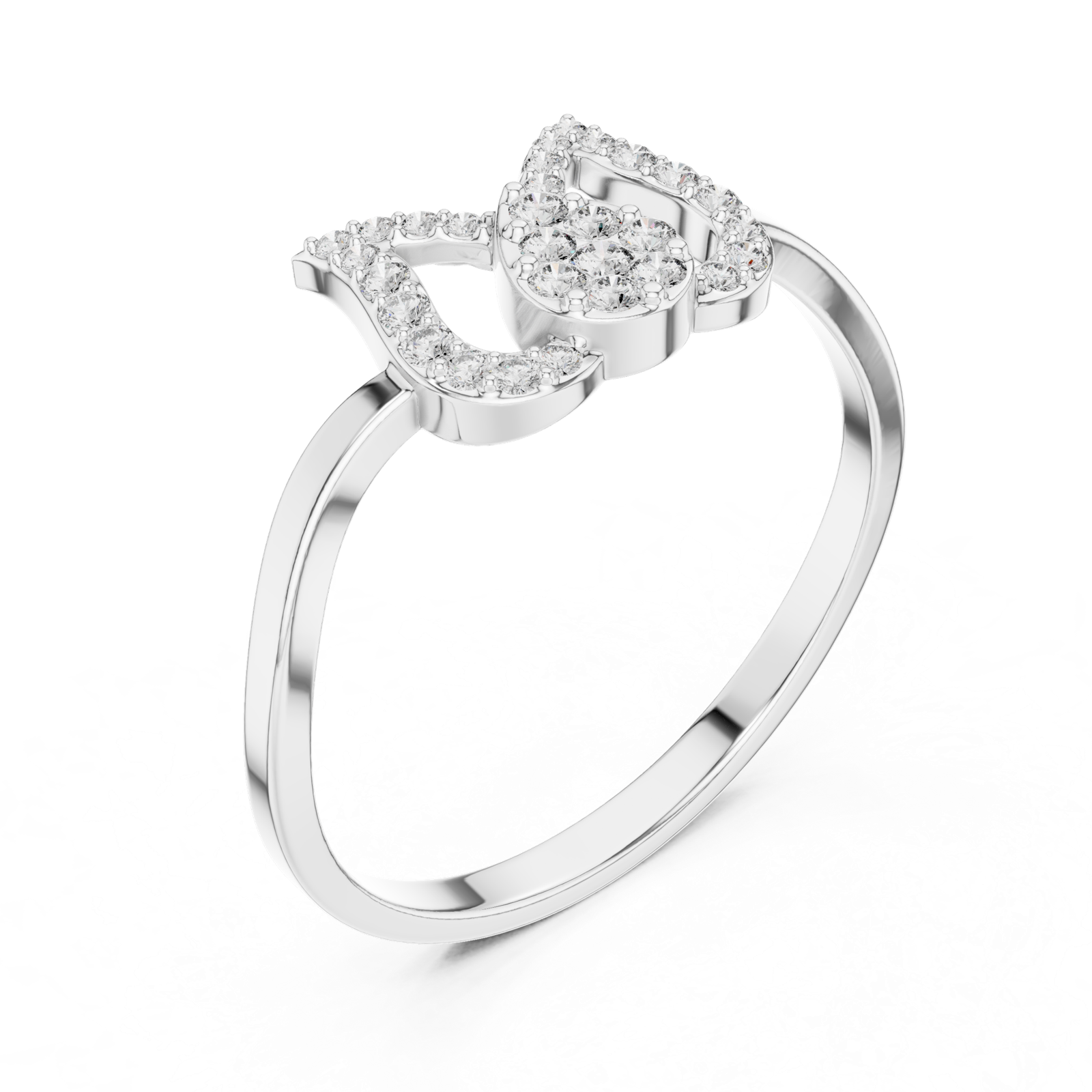 Gold Ring 1 (169), White Gold, view 2