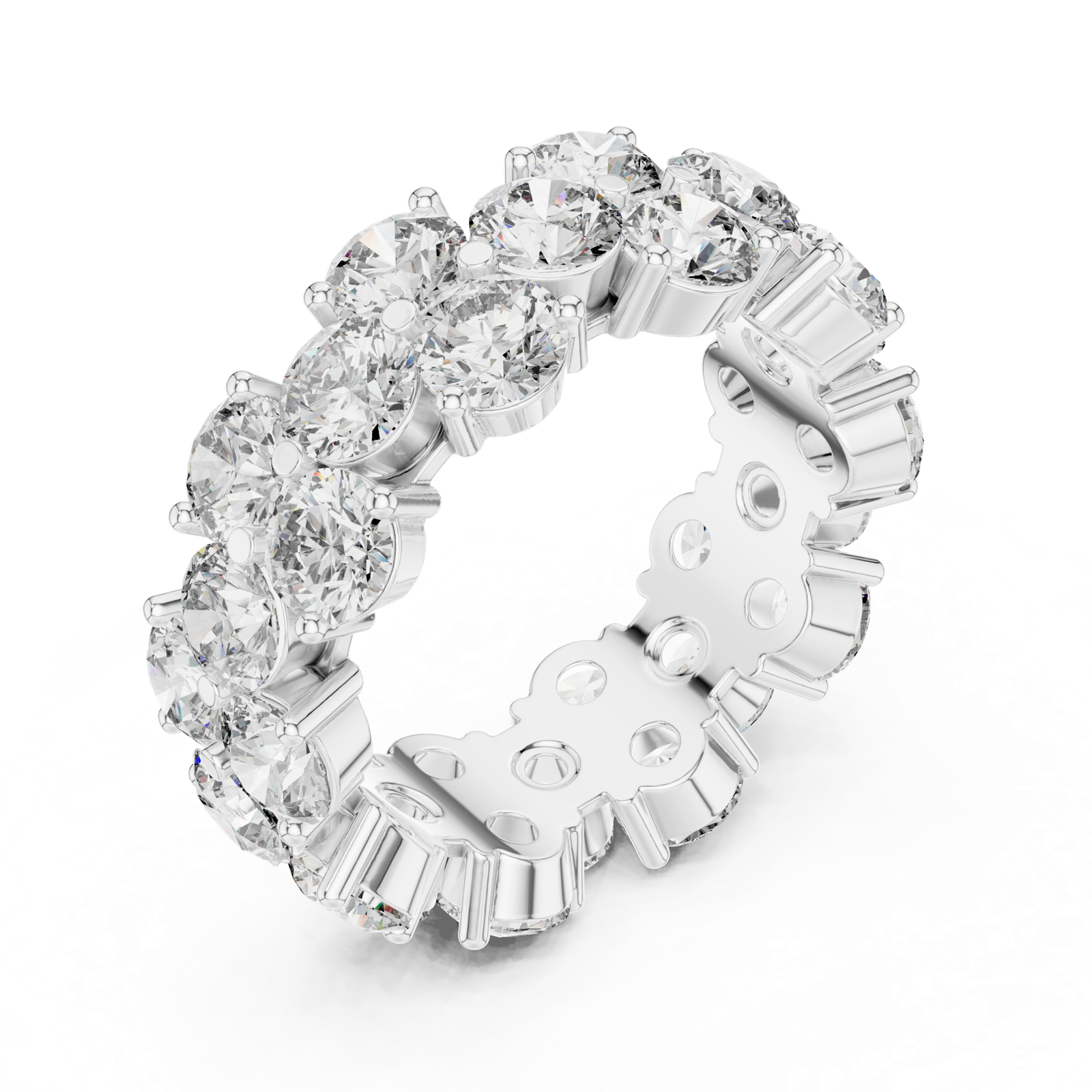 Gold Ring DDLR-244, White Gold, view 2