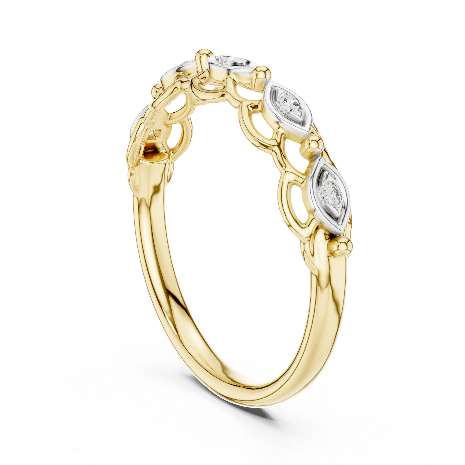 Gold Ring 12-10072@L, Yellow Gold, view 1