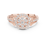 Gold Ring DDLR-762, Rose Gold, view 4