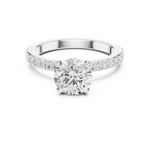 Gold Ring DDLR-787, White Gold, view 4