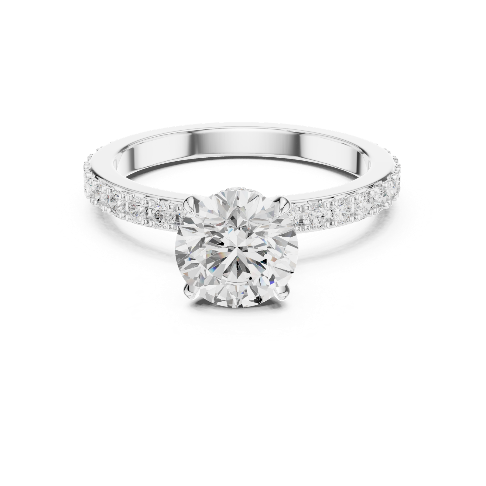 Gold Ring DDLR-787, White Gold, view 4