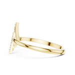 Gold Ring HLR-230, Yellow Gold, view 3
