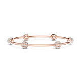 Gold Bracelet 12-10001@LB, Rose Gold, view 3