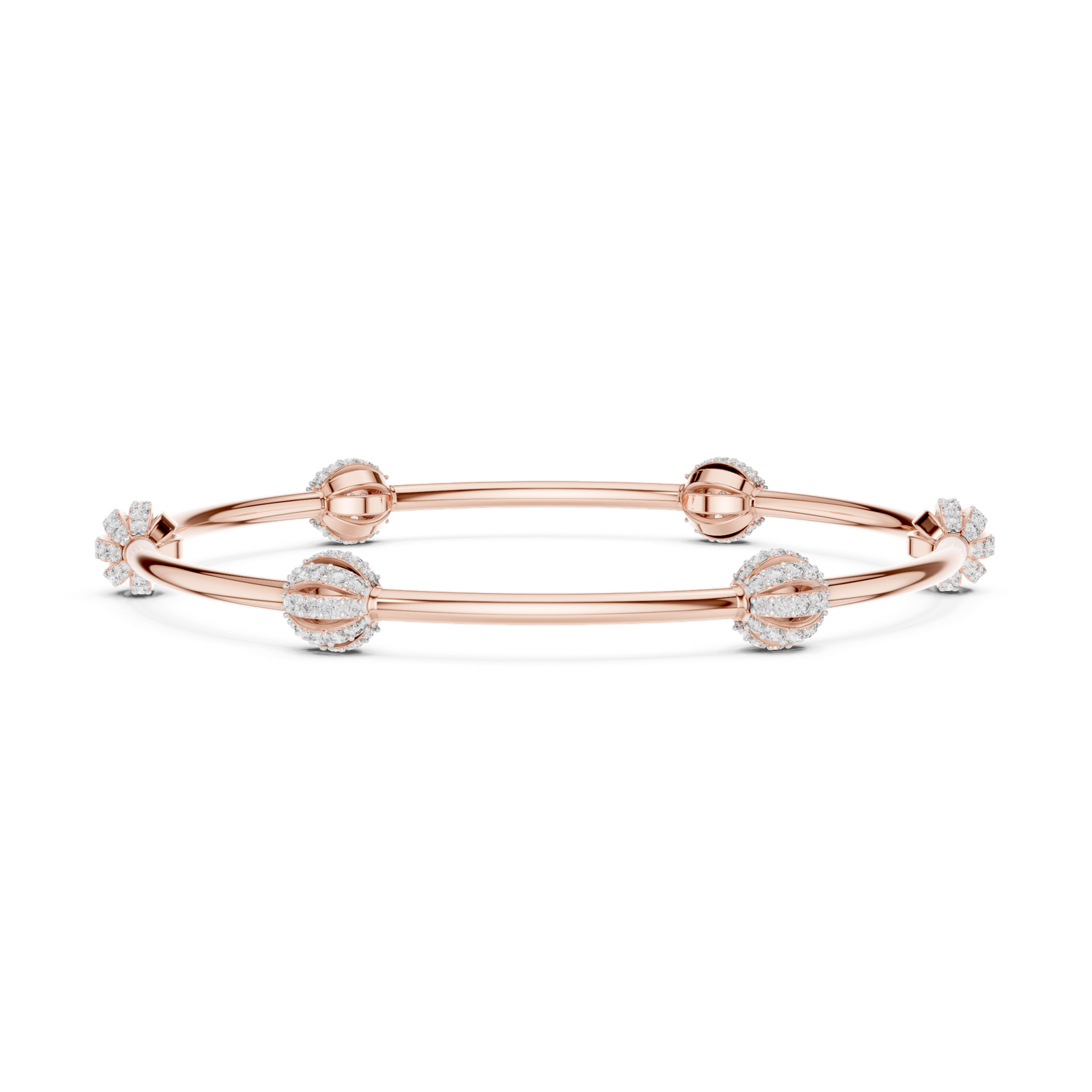Gold Bracelet 12-10001@LB, Rose Gold, view 3