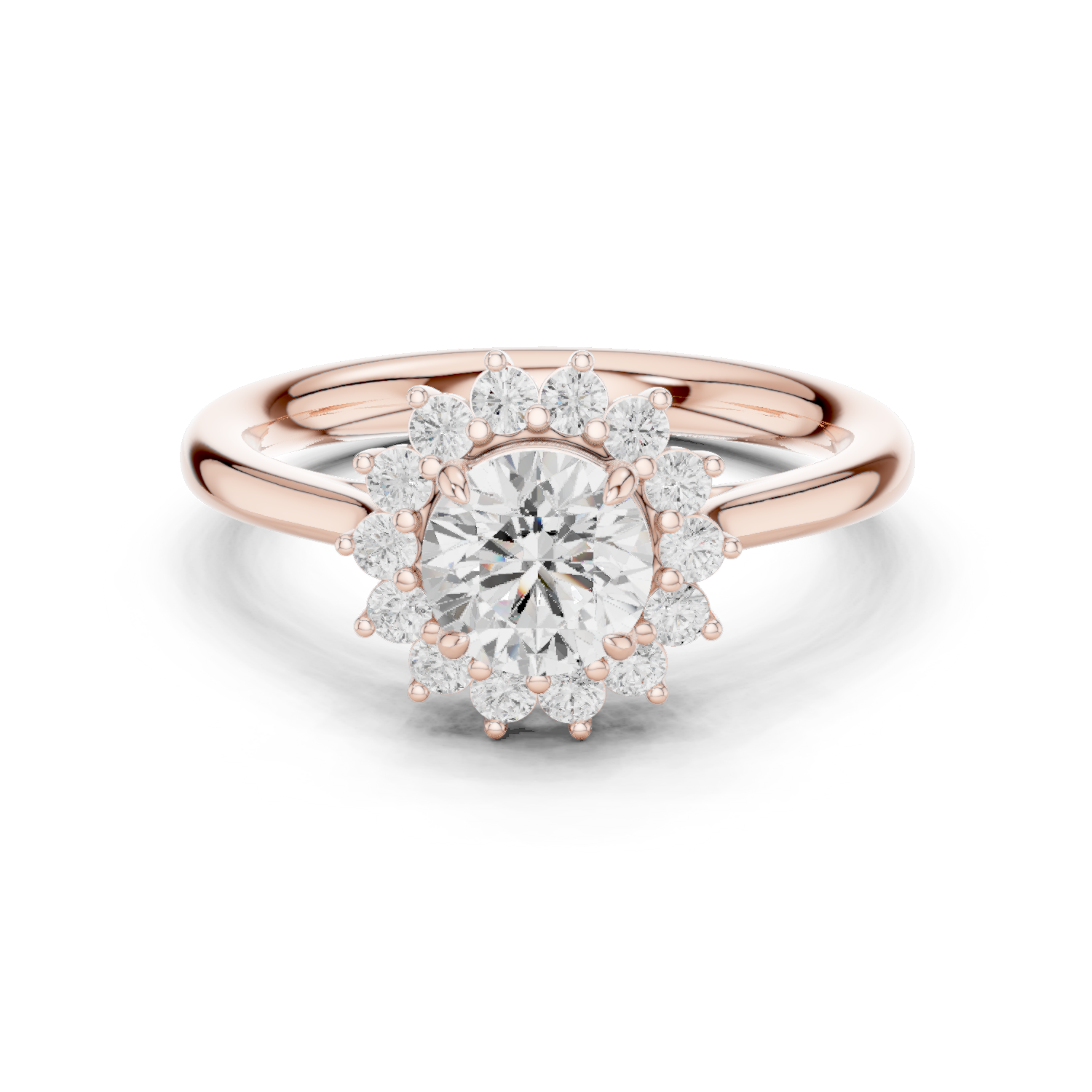Gold Ring DDLR-673, Rose Gold