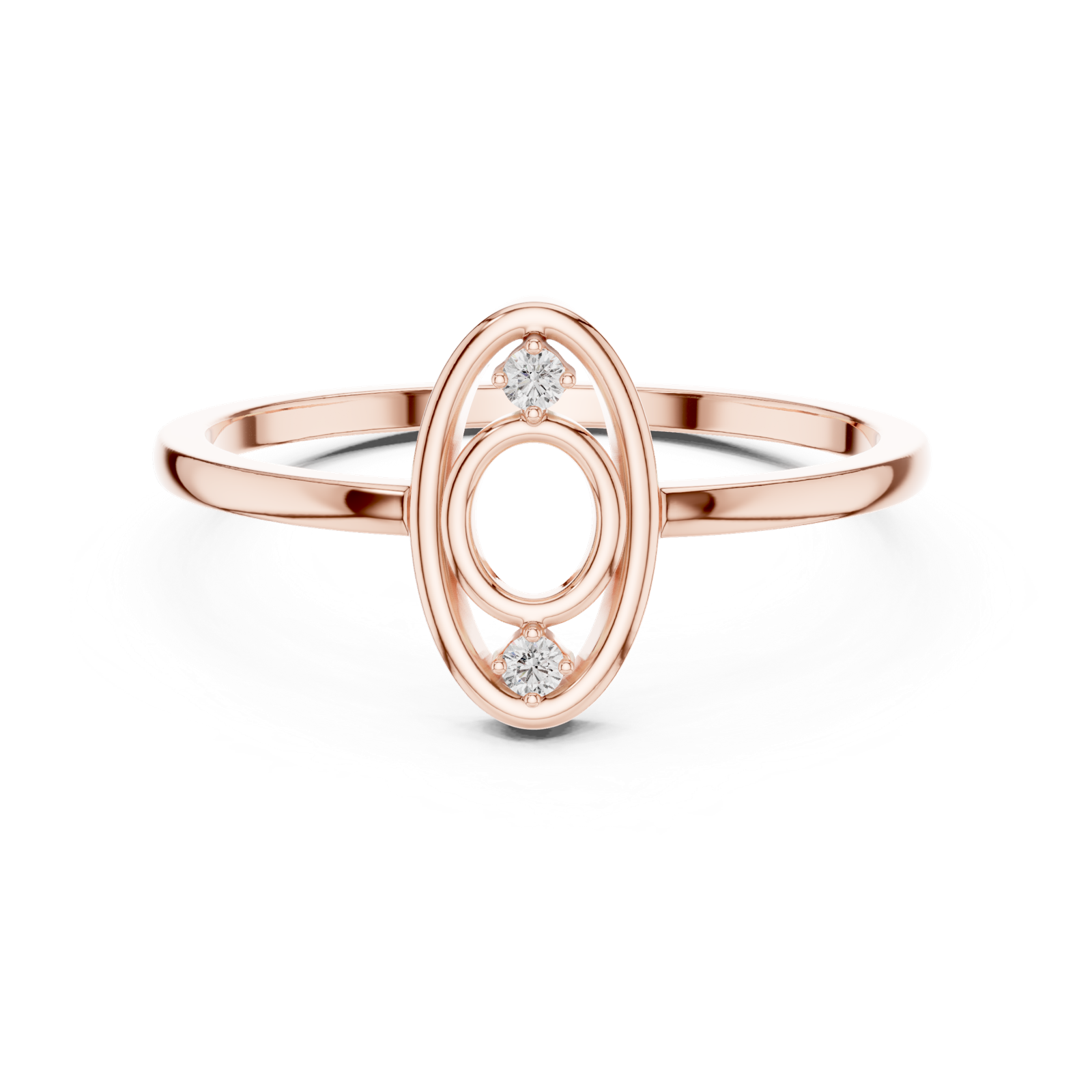 Gold Ring DR-6176, Rose Gold