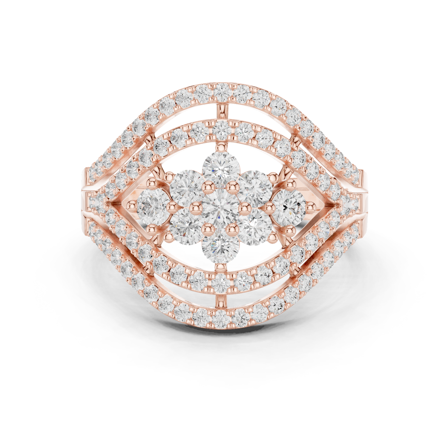 Gold Ring DDLR-763, Rose Gold