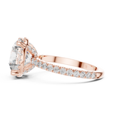 Gold Ring DDLR-172, Rose Gold, view 3