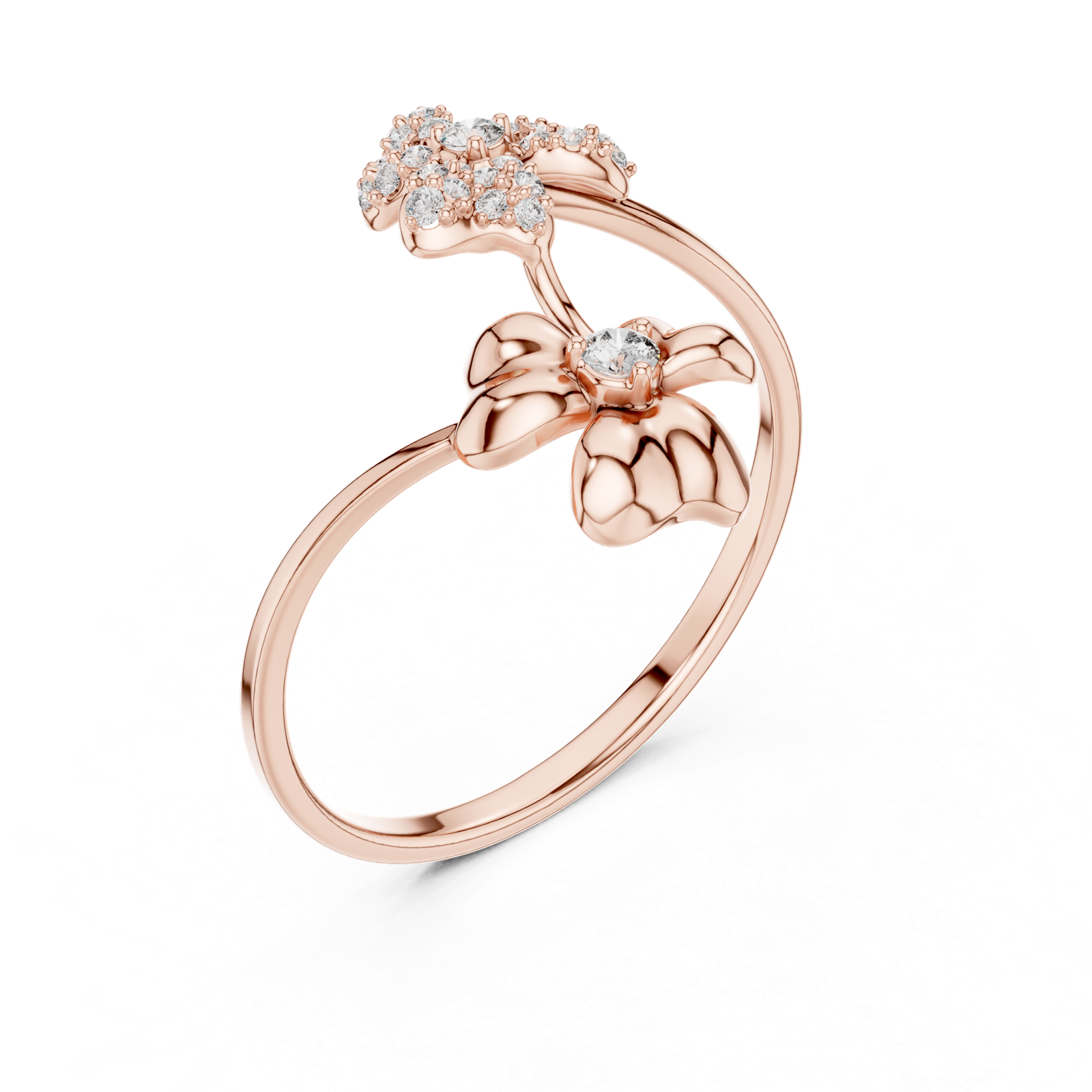 Gold Ring 1 (166), Rose Gold, view 2