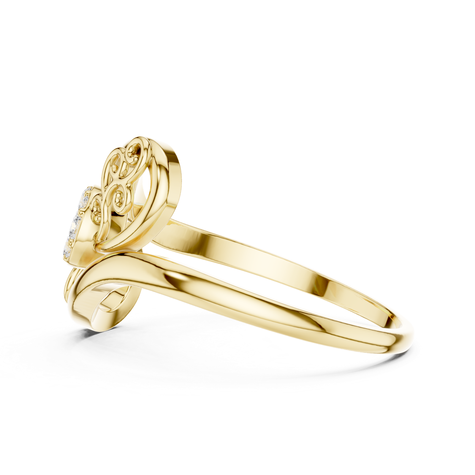 Gold Ring 1 (253), Yellow Gold, view 3
