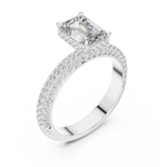 Gold Pendant 9-10035L_SS8, White Gold, view 2