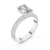 Gold Pendant 9-10035L_SS8, White Gold, view 2