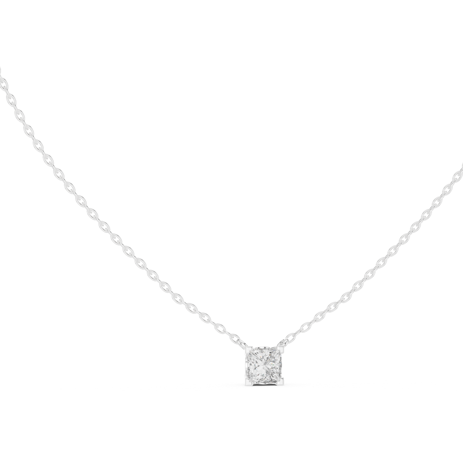 Gold Pendant GPD-0056, White Gold, view 1