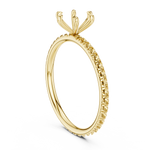 Gold Jewelry L36-15, Round center stone, Yellow Gold, view 1