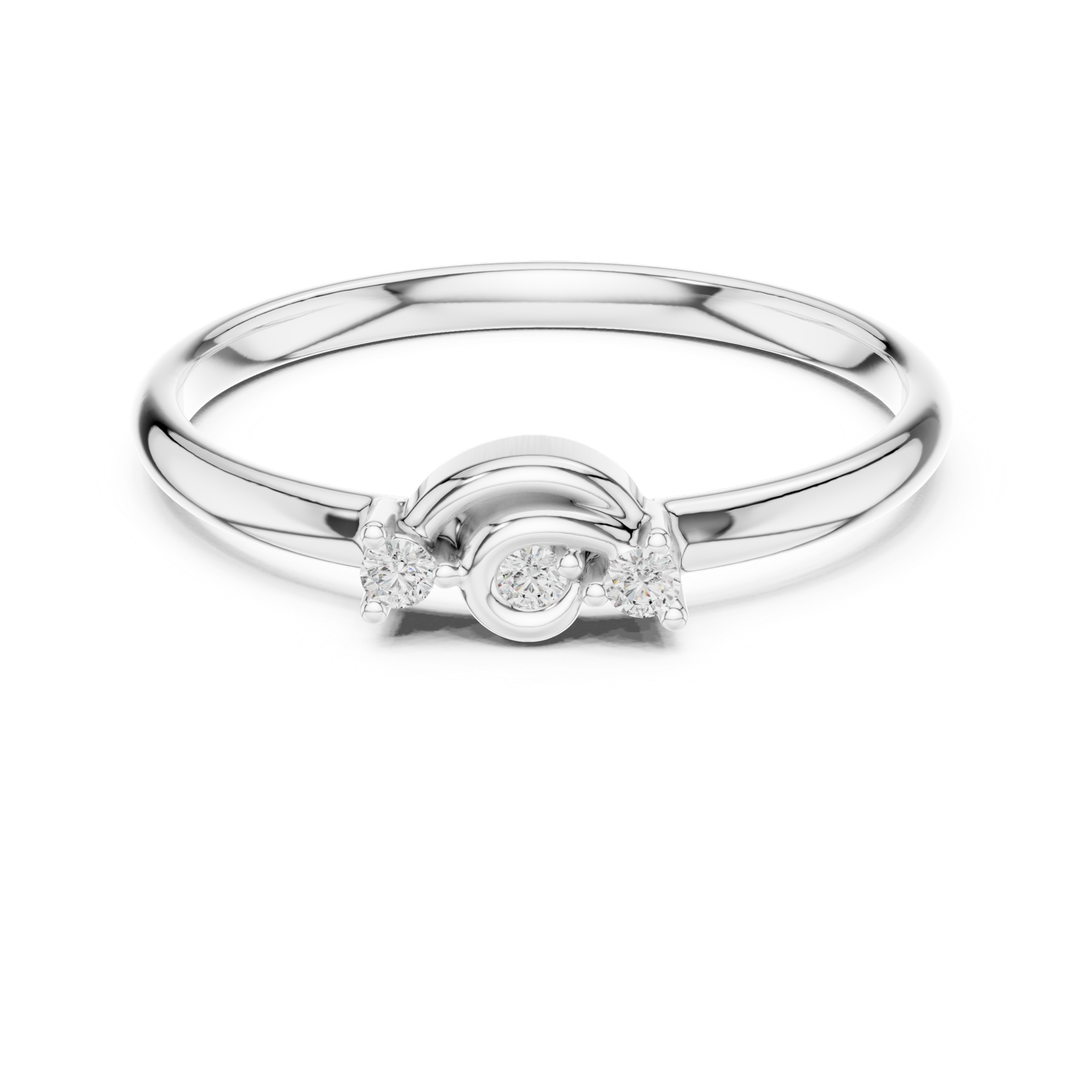 Gold Ring 1 (392), White Gold, view 4