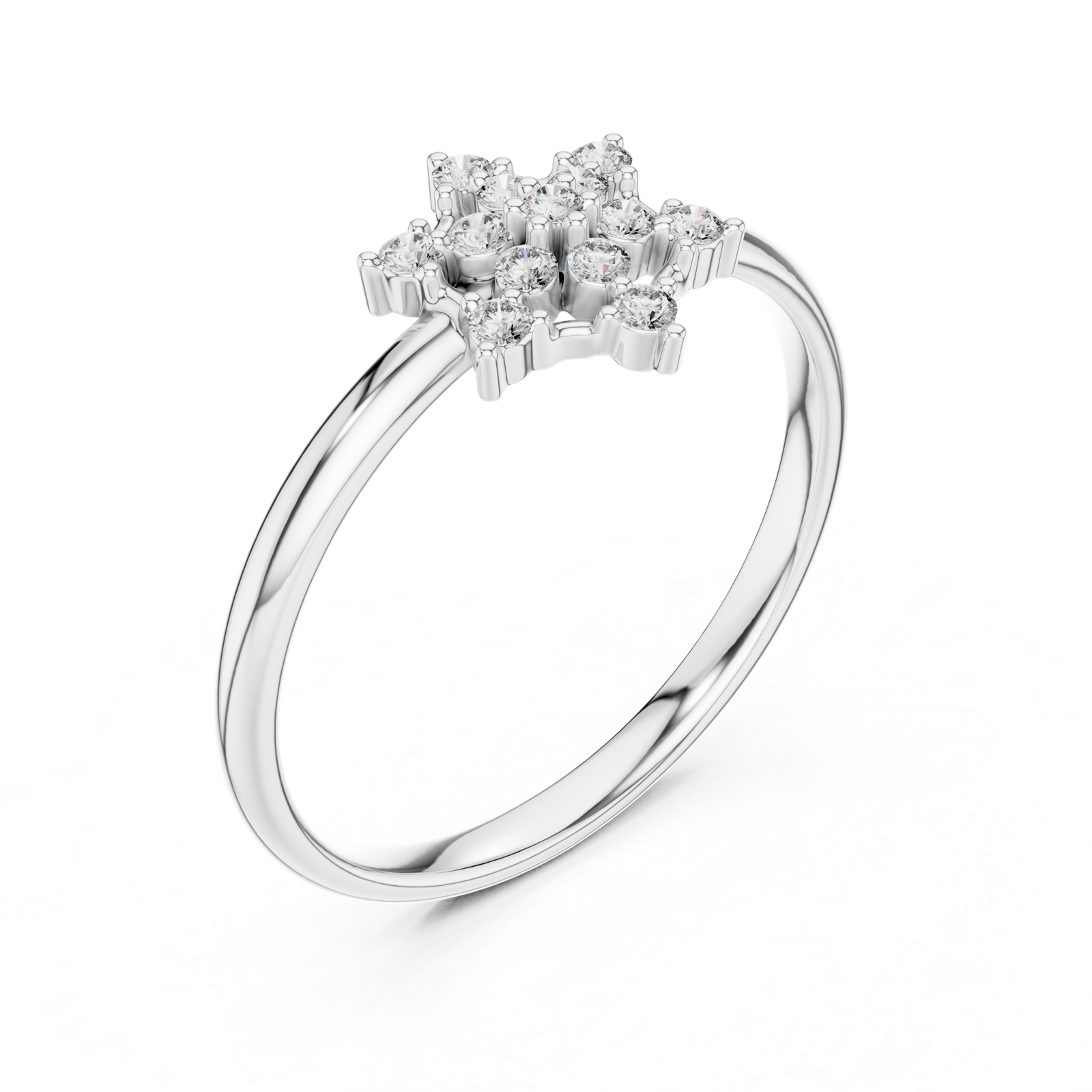 Gold Ring 1 (430), White Gold, view 2