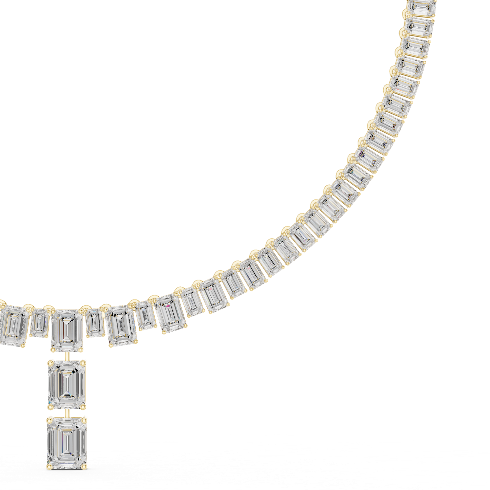 Gold Necklace SBWN (9), Yellow Gold, view 3