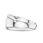 Gold Ring LR-01 (40), White Gold, view 3