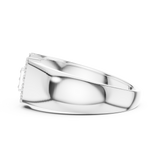 Gold Ring LR-01 (40), White Gold, view 3