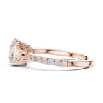 Gold Ring DDLR-037, Rose Gold, view 3