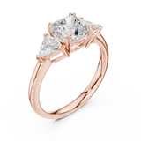 Gold Ring DDLR-853, Rose Gold, view 2
