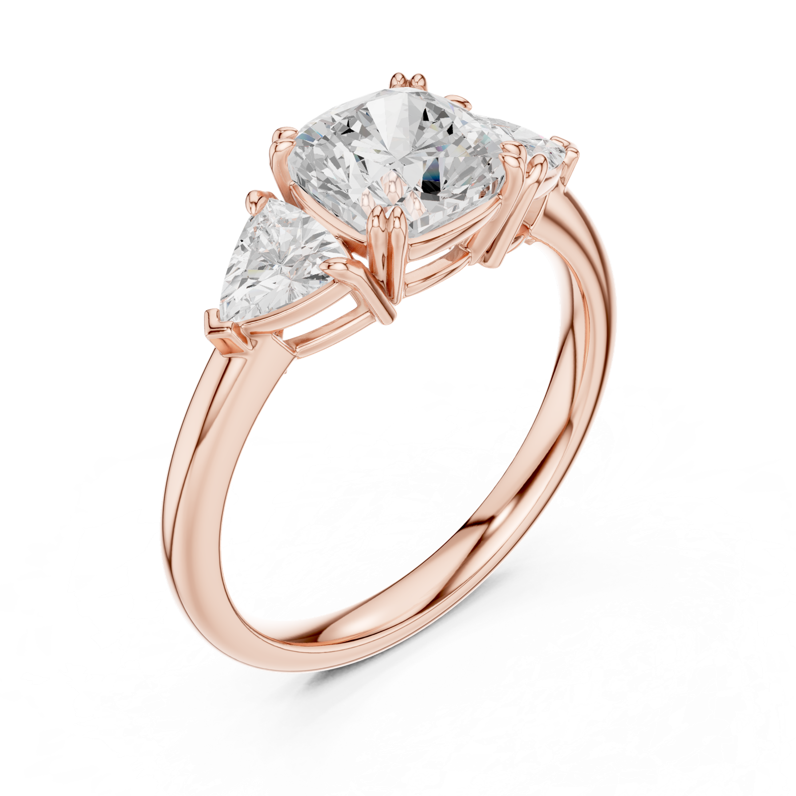 Gold Ring DDLR-853, Rose Gold, view 2