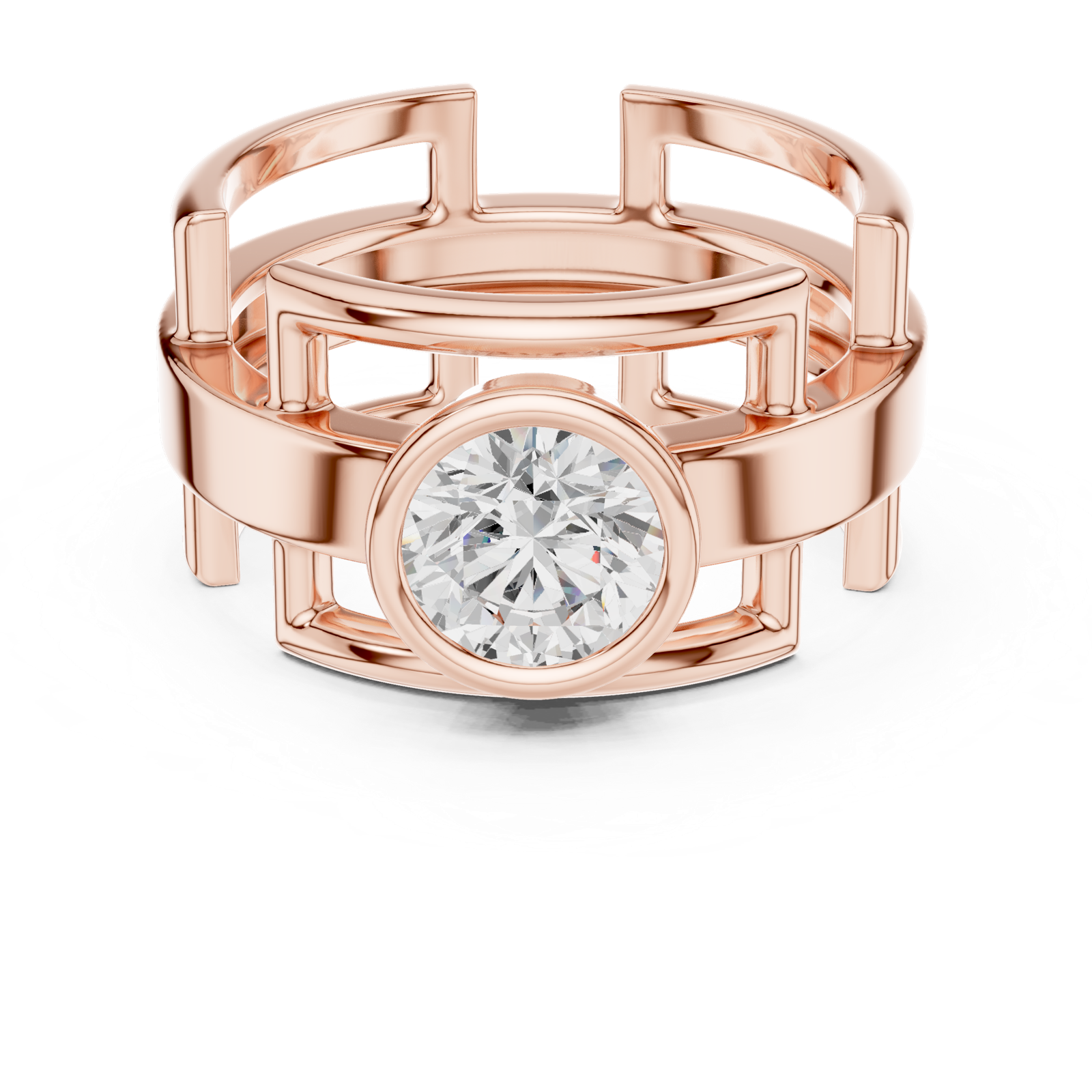 Gold Ring SBMR(6), Rose Gold, view 4