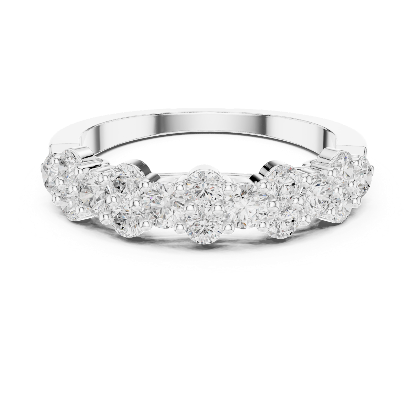 Gold Ring DDLR-451, White Gold, view 4