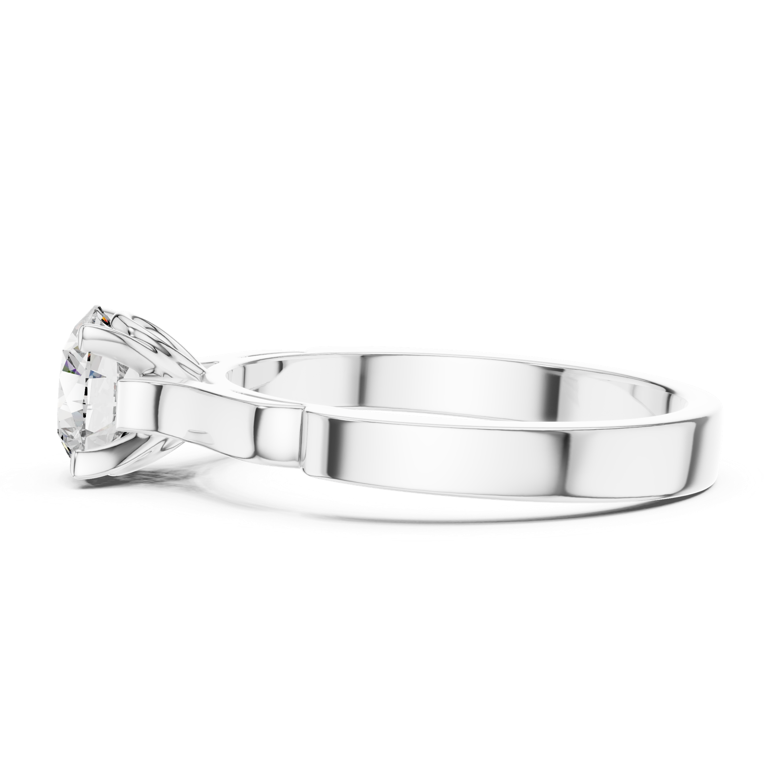 Gold Ring LR-0008, White Gold, view 3