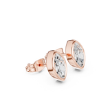 Gold Jewelry DDER-001, Marquise center stone, Rose Gold, view 1