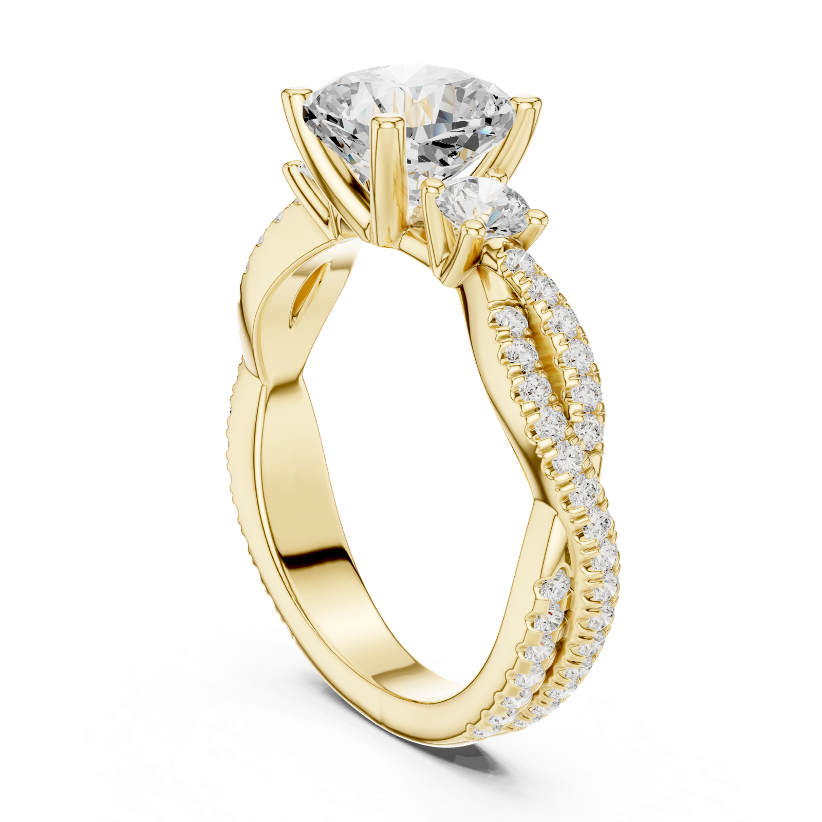 Gold Ring DDLR-1033, Yellow Gold