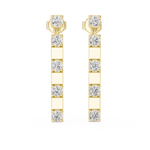Gold Earrings L02-433, Yellow Gold