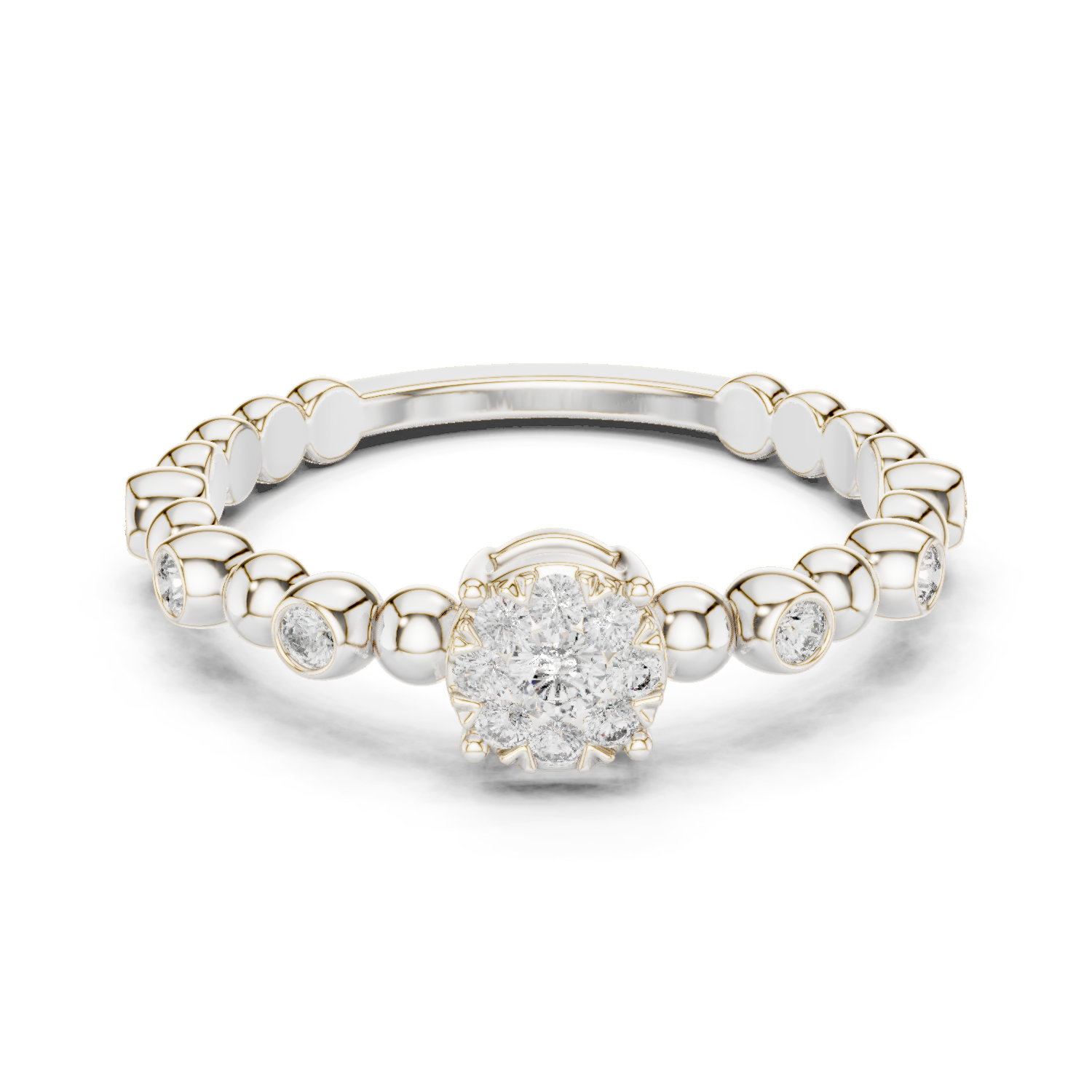 Gold Ring 19-120010L, White Gold