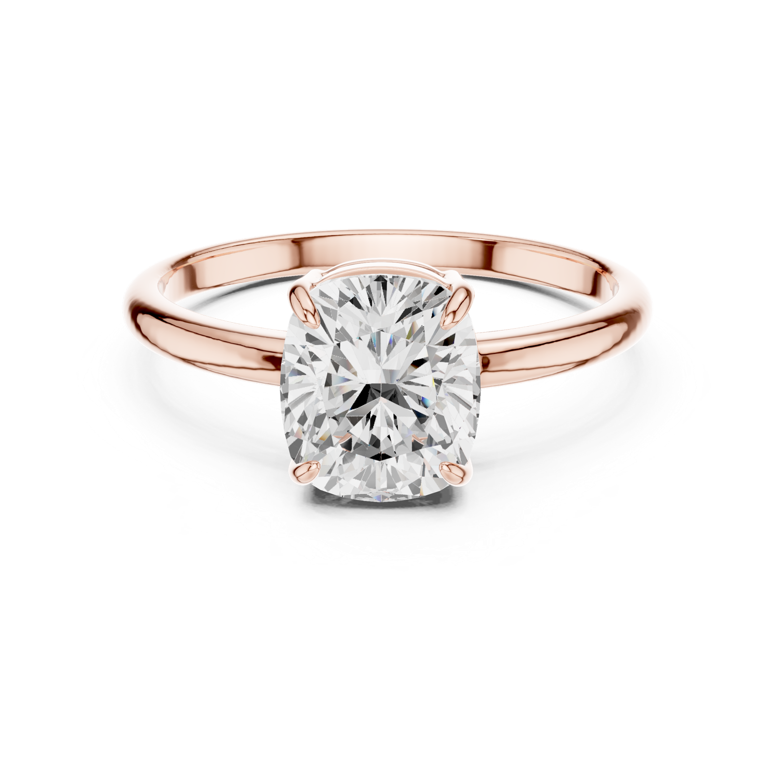 Gold Ring DDLR-808, Rose Gold, view 4